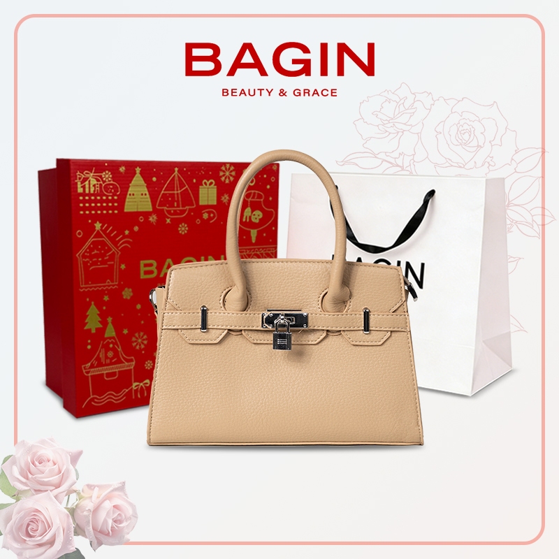 BAGIN Túi Xách Nữ Bagin Da Cao Cấp Mềm Tặng Kèm Dây Đeo Thời Trang Công Sở Hàng Ngày