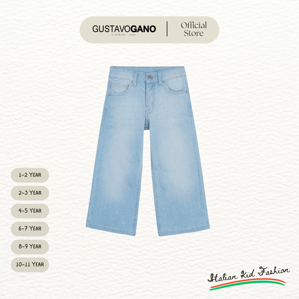 Quần jeans dài bé gái Gustavo Gano