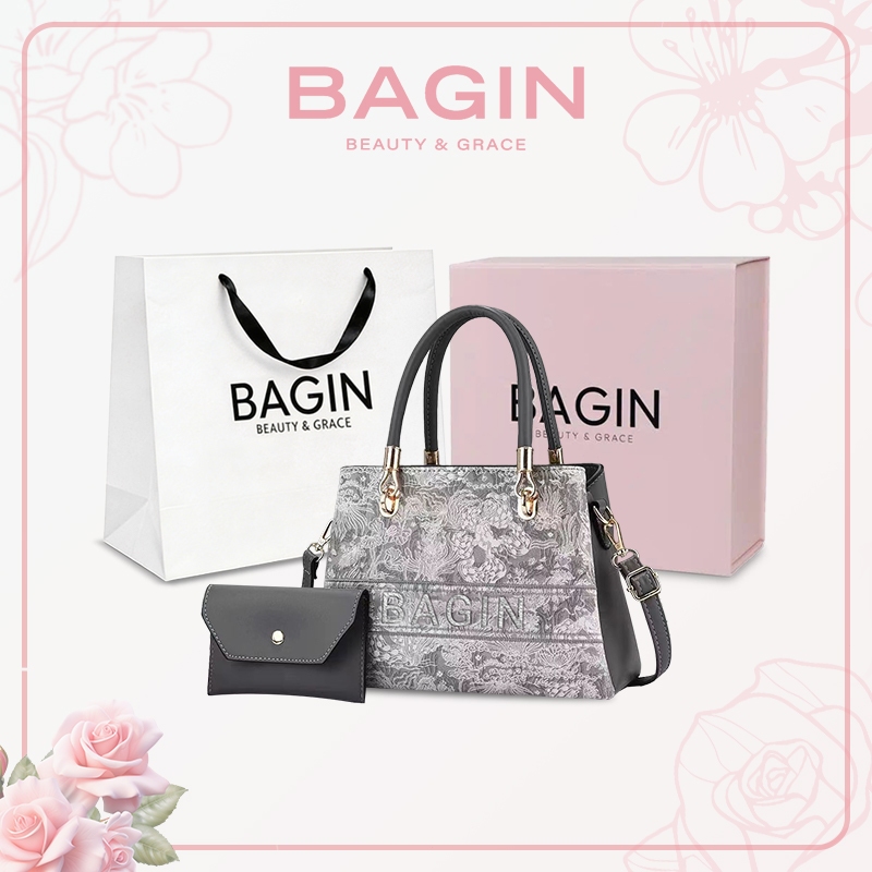 BAGIN Túi Quai Xách Nữ Túi Đi Tiệc Sang Trọng Form Túi Cứng Cáp Thời Trang Công Sở Quà Tặng Ngày Lễ