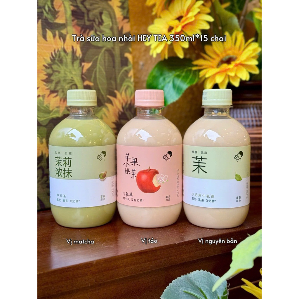 Combo 3 chai trà sữa heytea hót hít 2026