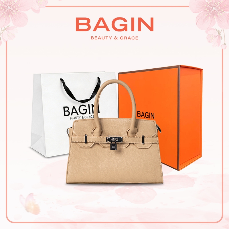 BAGIN Túi Xách Nữ Da Cao Cấp Mềm Tặng Kèm Dây Đeo Thời Trang Công Sở Hàng Ngày Ngày Lễ Quà Tặng