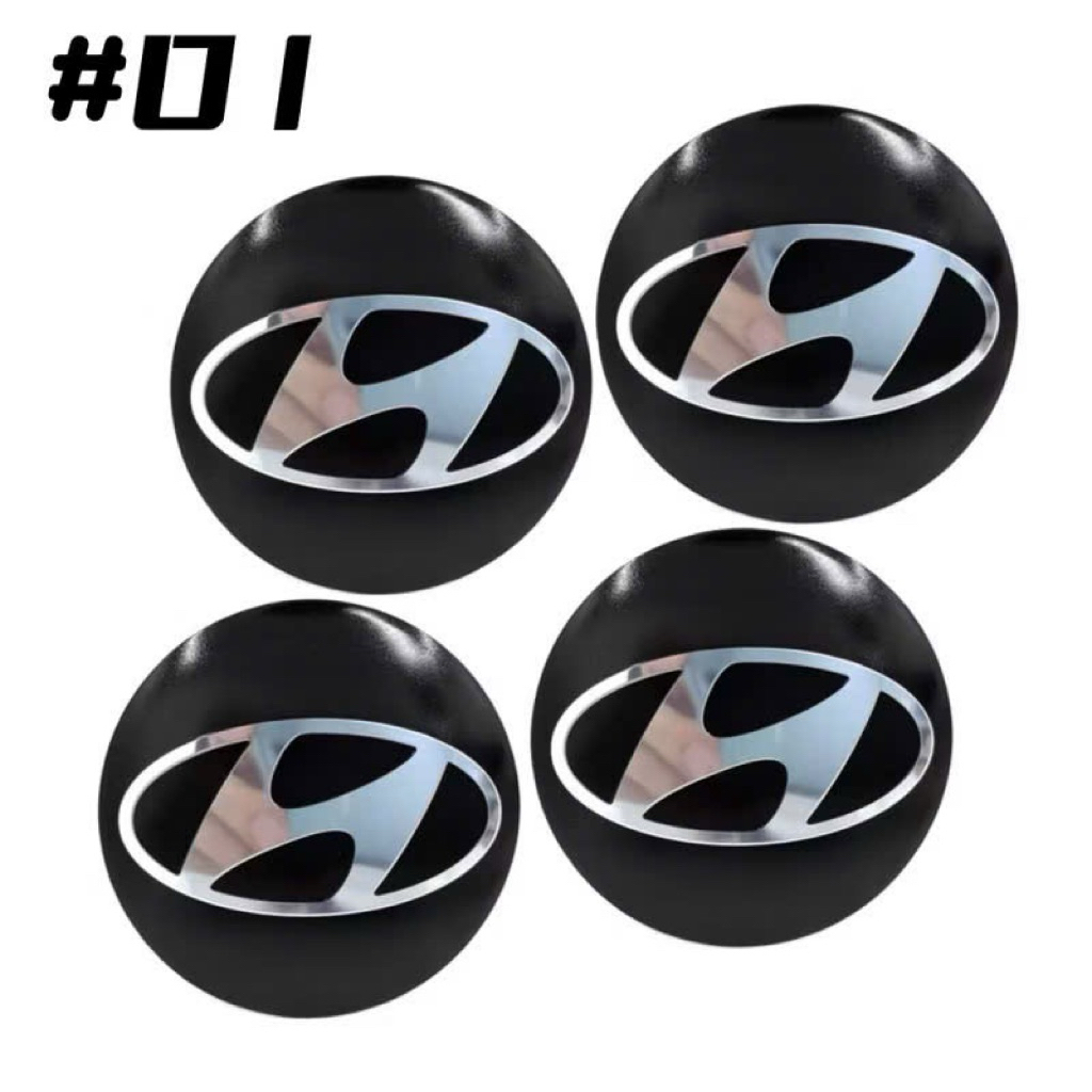 60mm logo Bánh Xe hyundai Ô Tô Trung Tâm Vành Hub Mũ Bao Viền Logo Biểu Tượng  Cho Xe Hyundai Santa 