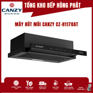 Máy hút mùi âm tủ Canzy CZ-H1170AT, CZ-D700S-70cm-inox/kính, Điều Khiển Cảm Ứng, Cảm Biến Vẫy Tay