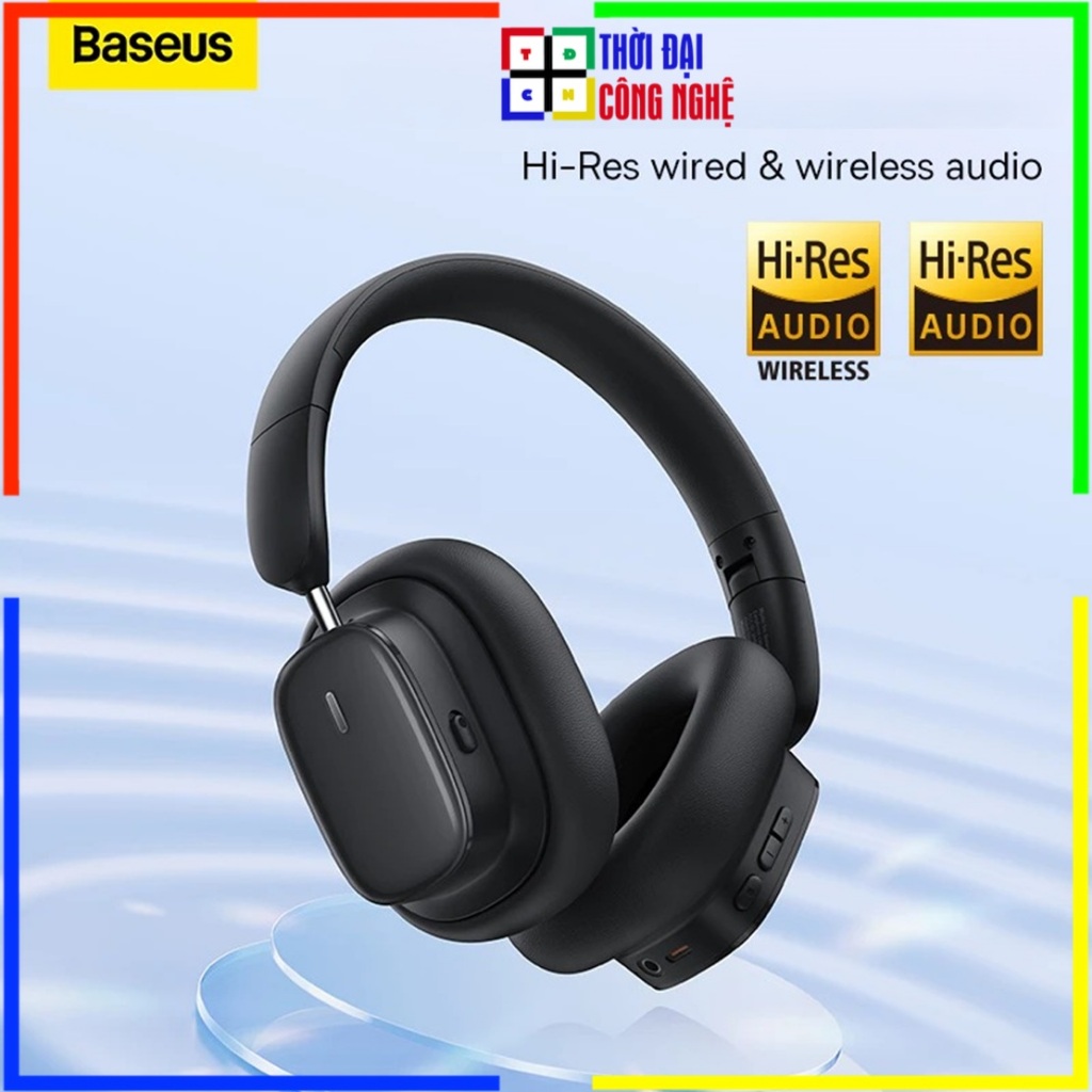 Tai Nghe Bluetooth Chụp Tai Baseus Bowie MH1 - Chống Ồn Chủ Động ANC, Mic Khử Ồn, Pin 50H - Bảo Hành