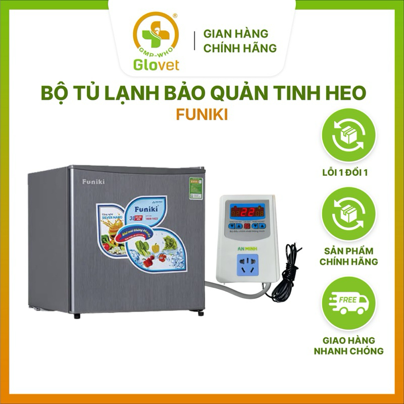 Bộ Tủ Lạnh Bảo Quản Tinh Heo Funiki 50L Và Bộ Điều Chỉnh Nhiệt Đấu Sẵn
