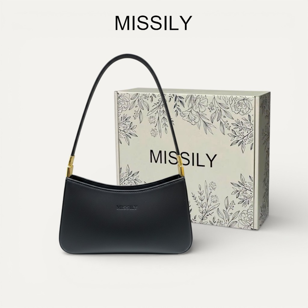 [Tặng hộp] Túi xách nữ, túi kẹp nách MISSILY sz 25cm (MS103)