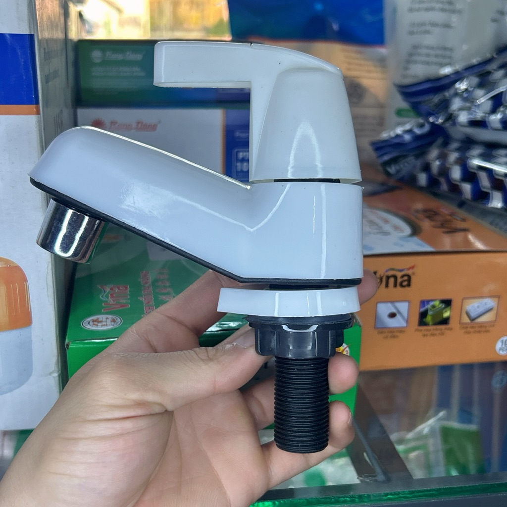 Vòi Nước Lavabo Nhựa Gắn Chậu Rửa Mặt – Vòi Rửa Tay Nhựa, Vòi Nước Bồn Rửa Mặt Nhà Tắm, Vòi Lavabo N