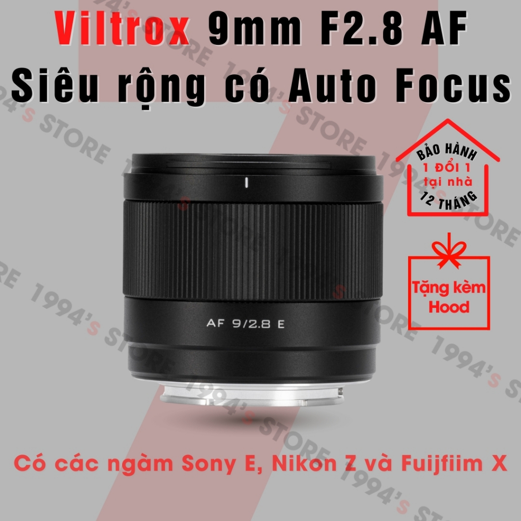 Ống kính Viltrox AF 9mm F2.8 - Lens siêu rộng nhỏ gọn có lấy nét tự động dành cho các ngàm Fujifilm 