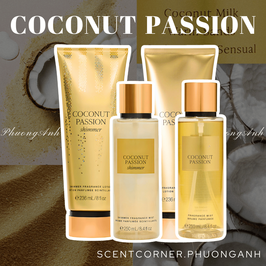 COCONUT PASSION | Bộ sản phẩm Body Mist - Lotion