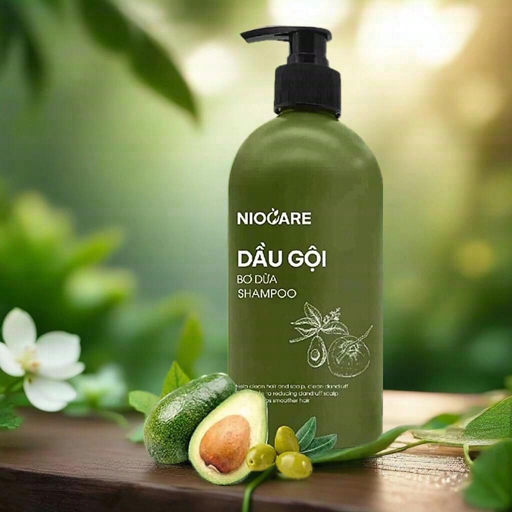 Dầu gội bơ dừa NIOCARE giúp tóc suông mượt