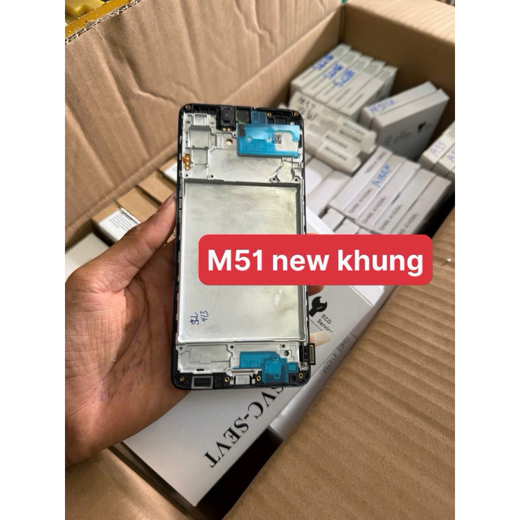 Màn hình Samsung M51 new khung