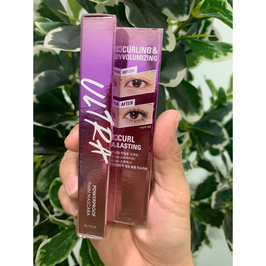 MASCARA CHO MI DÀI TỰ NHIÊN Missha Ultra Powerproof Thin Mascara Curling