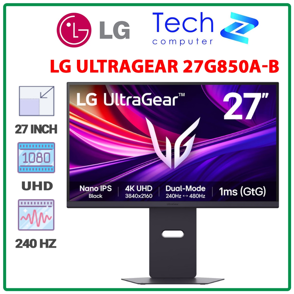 Màn Hình Gaming LG UltraGear 27G850A-B (27 inch - IPS - 4K - 240Hz - 1ms)