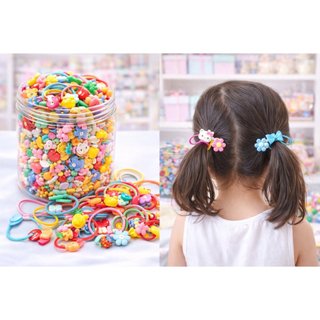 Gói 20 dây buộc tóc trẻ em túi zip