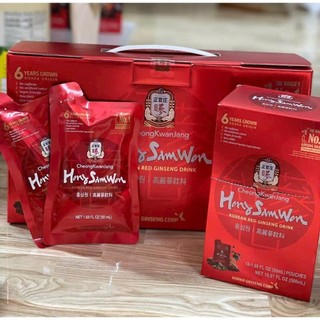 Nước Hồng Sâm Hàn Quốc 6 Năm Tuổi CheongKwanJang Hong Sam Won 50ml x 10 Gói – Thức Uống Hồng Sâm Hàn Quốc