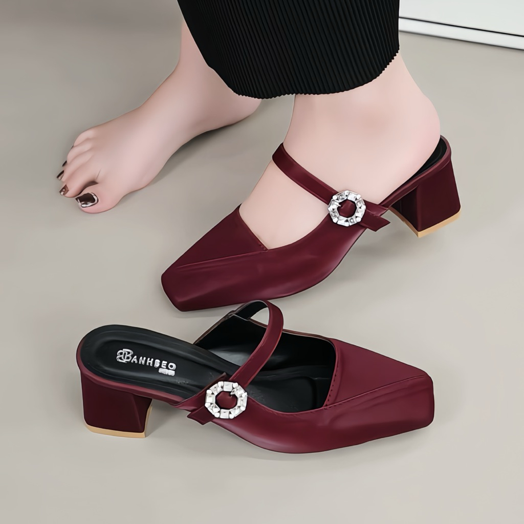 Dép Sục thấp Nữ 3cm và 5cm quai MẢNH tôn dáng và mềm mại êm chân Giày Bánh Bèo mã DepSucA