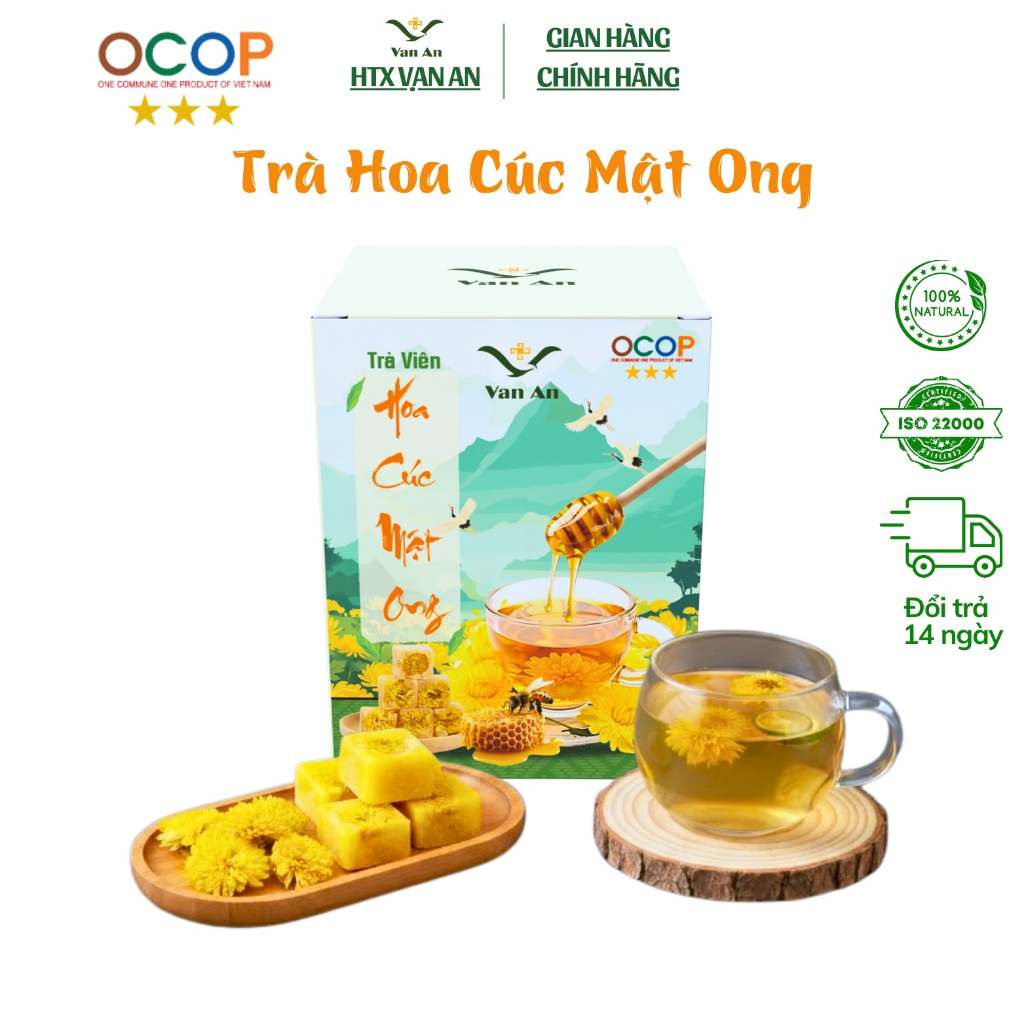Trà Viên Dưỡng Sinh - Trà Hoa Cúc Mật Ong Đường Phèn Vạn An Cao Câp Dưỡng Nhan Đẹp Da