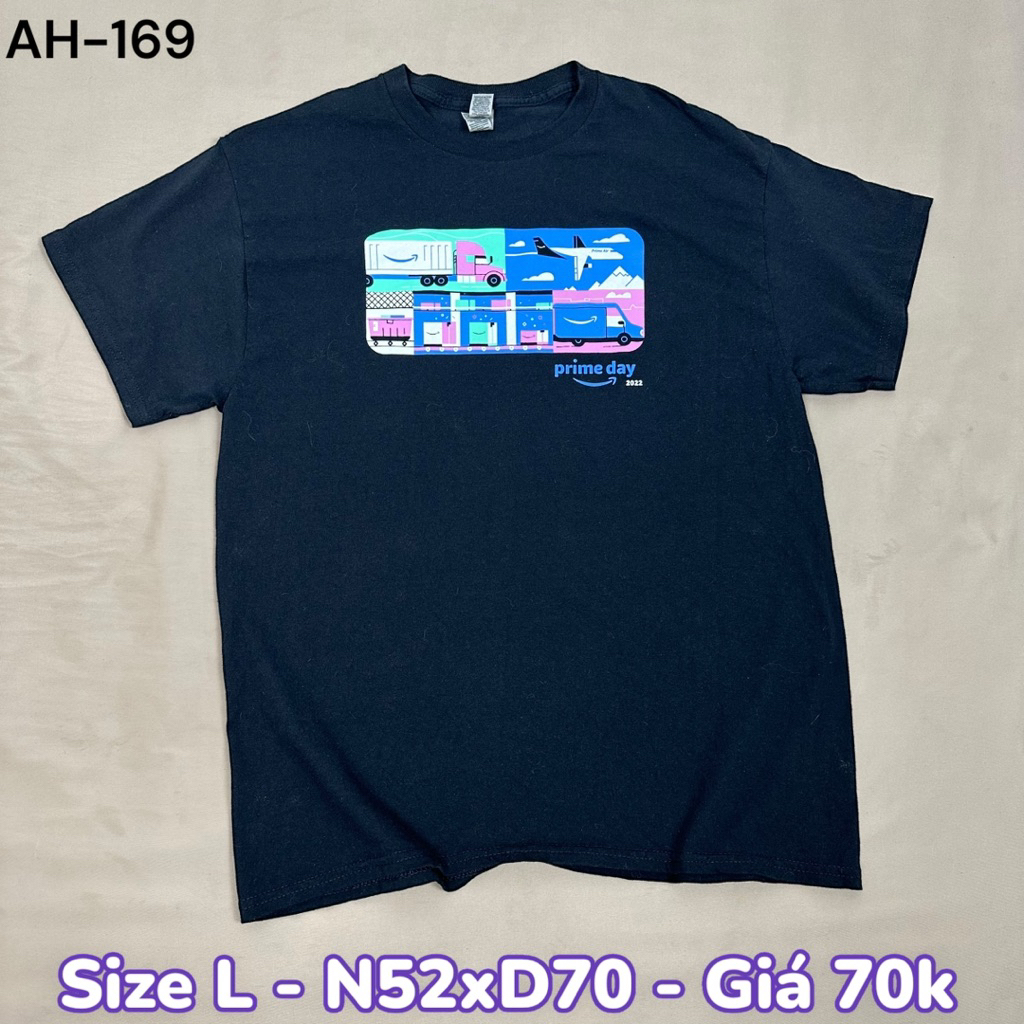 Áo Thun Amazon Prime Day Graphic Tee Size L Form Rộng Unisex Áo Thun Streetwear