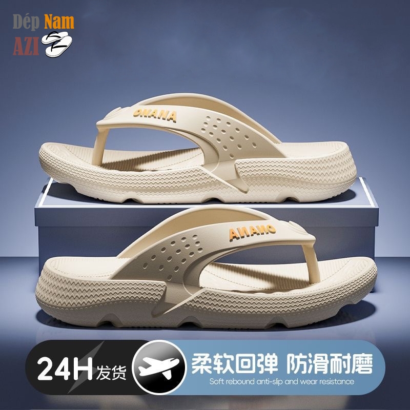 Dép Xỏ Ngón Nam Onana Chất Liệu EVA Cực ÊM Đúc Nguyên Khối Đế Tôn Chiều Cao 5CM Chống Trượt