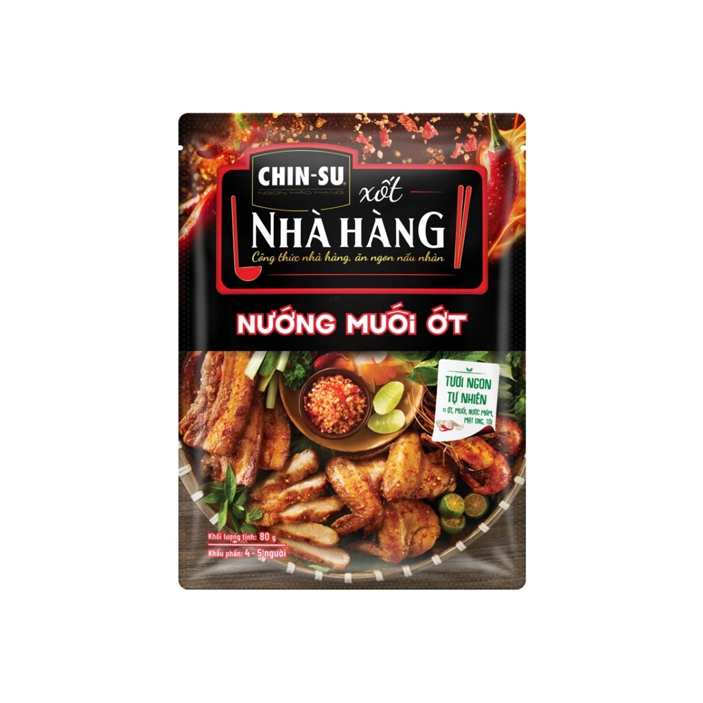 Xốt nhà hàng thịt nướng muối ớt Chinsu gói 80g