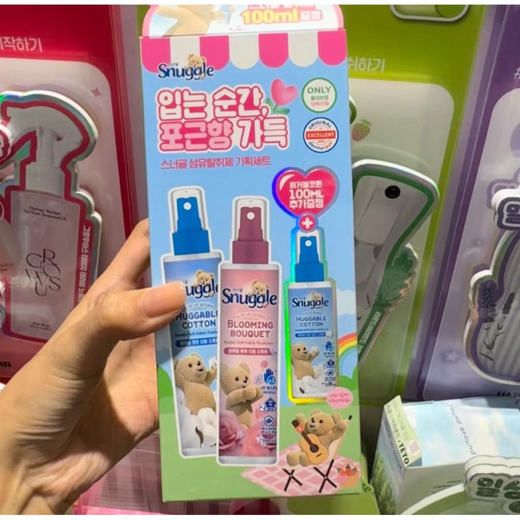 Set xịt thơm quần áo Snuggle chính hãng đủ bill (ảnh cuối)