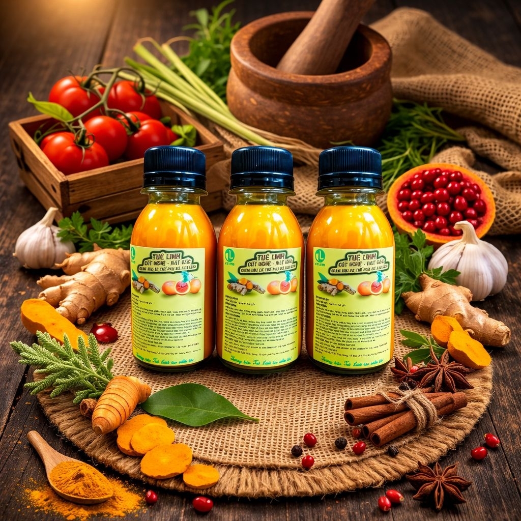 100ml cốt nghệ gấc nhà làm ( handmade)
