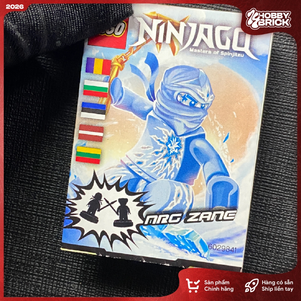 [Hiếm] Phụ kiện hướng dẫn sáng tạo dành cho Ninjago, Zane NRG 2012