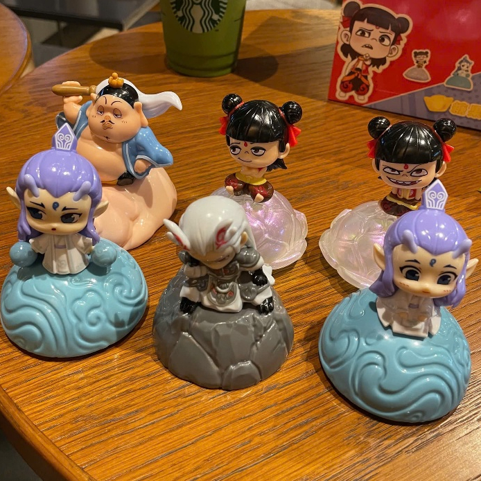 Set 6 Blind Box mô hình Natra Ngao Bính Ma Đồng Náo Hải