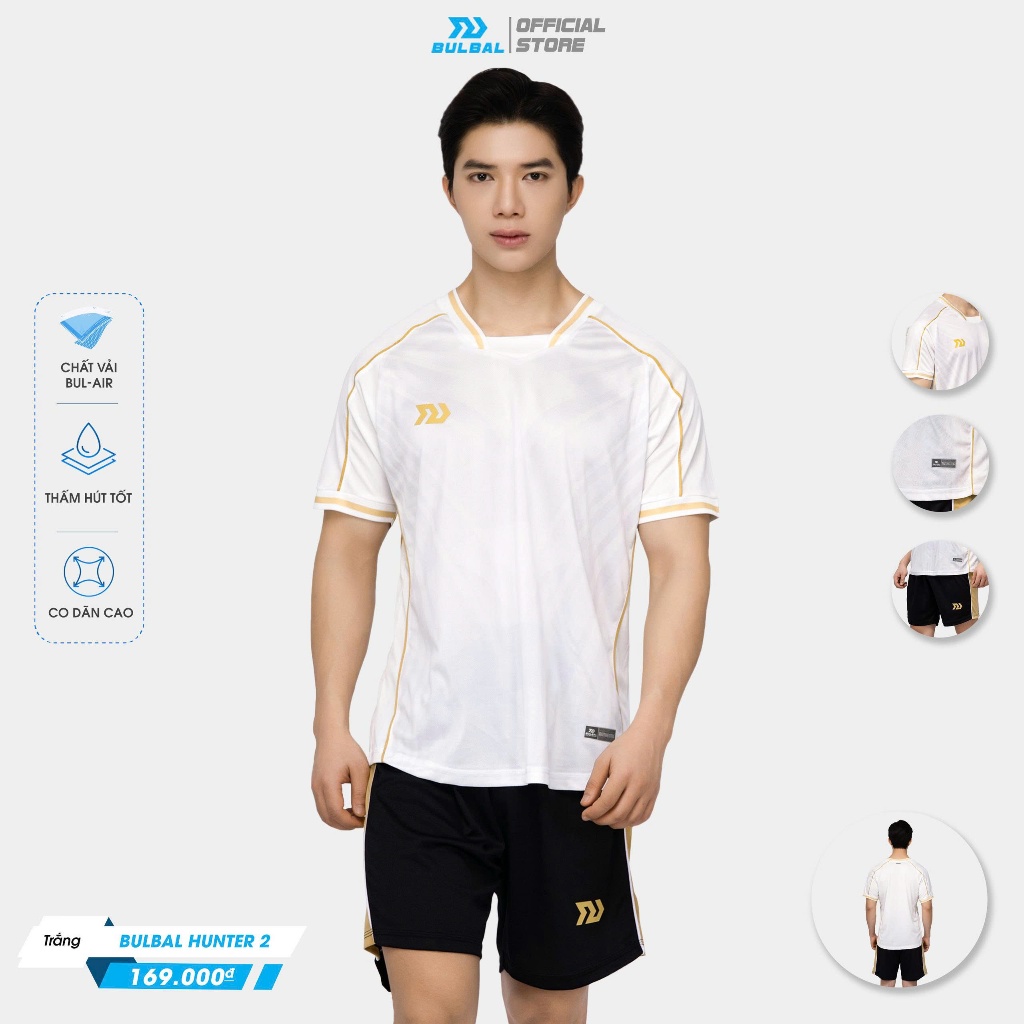 Quần Áo Bóng Đá Nam BULBALL HUNTER 2 - Vải Thun Mè Cao Cấp Thoát Khí Tốt, Chống Tia UV