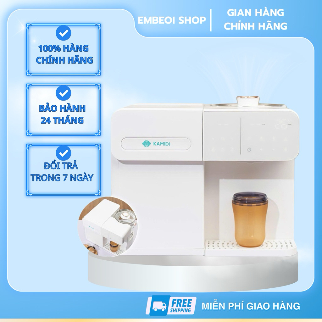 MÁY TIỆT TRÙNG UV ĐA NĂNG KAMIDI CHÍNH HÃNG LUX 1 TÍCH HỢP ĐUN NƯỚC PHA SỮA
