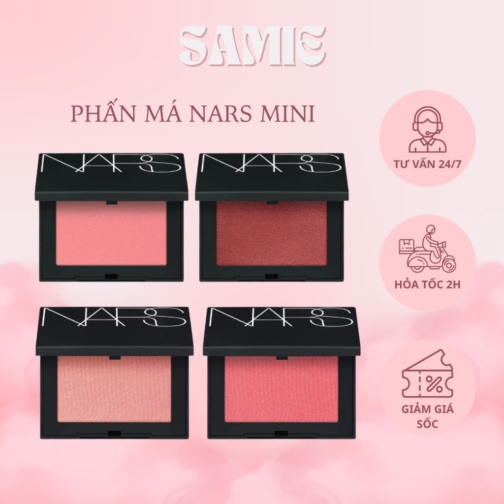 Phấn má hồng Blush NARS Tone Orgasm, Behave, Orgasm X minisize - Samie.Cosmetics