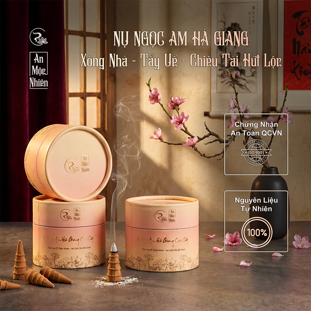 Nhang Nụ Ngọc Am, Trầm Hương Sạch, Trầm Ngọc Am Hà Giang Chuẩn, Không Hóa Chất, Gỗ Thơm Tự Nhiên Tặn