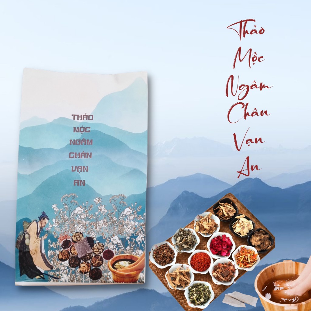 Thảo Dược Ngâm Chân Vạn An Túi Lọc, Ngâm Chân Thảo Mộc Thư Giãn Khử Mùi Chân Ngâm Chân Trước Khi Ngủ