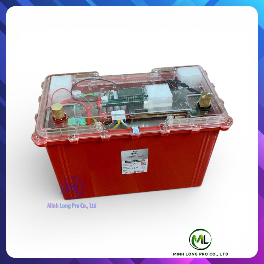 Bình pin LiFePO4 12V 75Ah 45Ah lưu trữ, kích inverter, đề nổ,.. BMS cân bằng tự động, chống nước