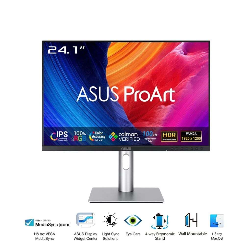 Màn hình Văn phòng Asus PA248QFV | 24 inch, FHD, 100Hz, IPS - NEW