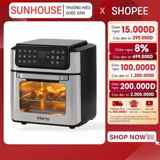 NỒI CHIÊN KHÔNG DẦU 12L SUNHOUSE MAMA SHD4094 - 12 chế độ nấu cài sẵn | Tích hợp xiên quay 360°