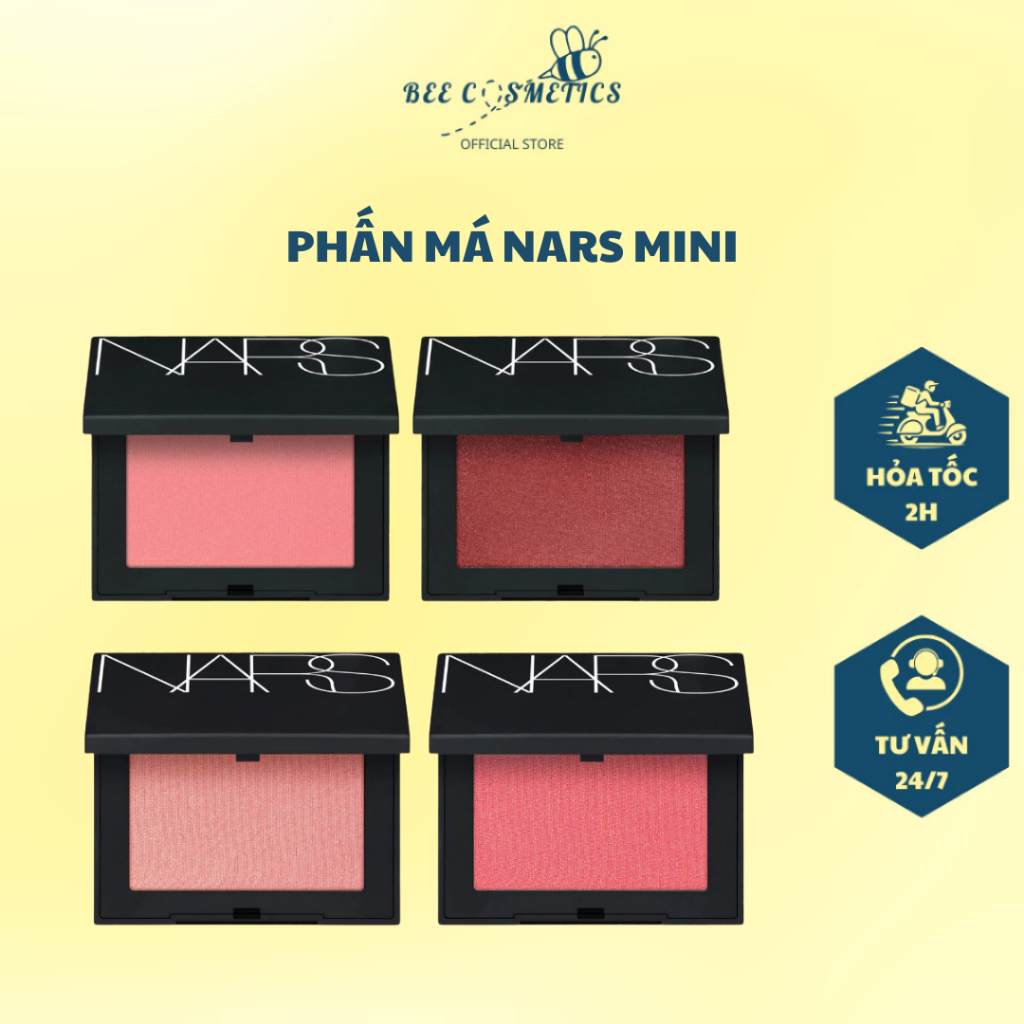 Phấn má hồng Blush NARS Tone Orgasm, Behave, Orgasm X minisize - Bee.Cosmetics