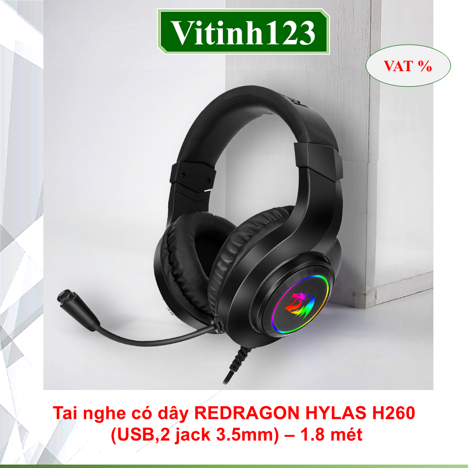 Tai nghe có dây REDRAGON H510, H260