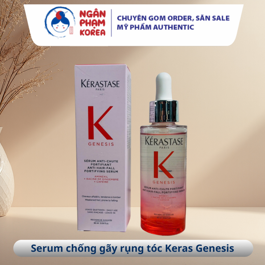 Serum Keras Genesis Giúp Giảm Gãy Rụng Và Đứt Gãy Tóc Ngân Phạm Korea