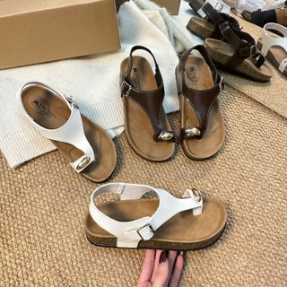 [BẢN MỚI 2026] Sandal nữ kẹp ngón trẻ trung đế chấu mix mặt da mềm mại JING