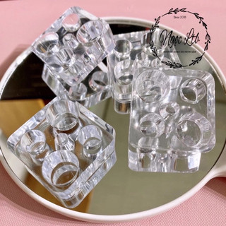 Đế mica 4 lỗ đựng mực phun xăm