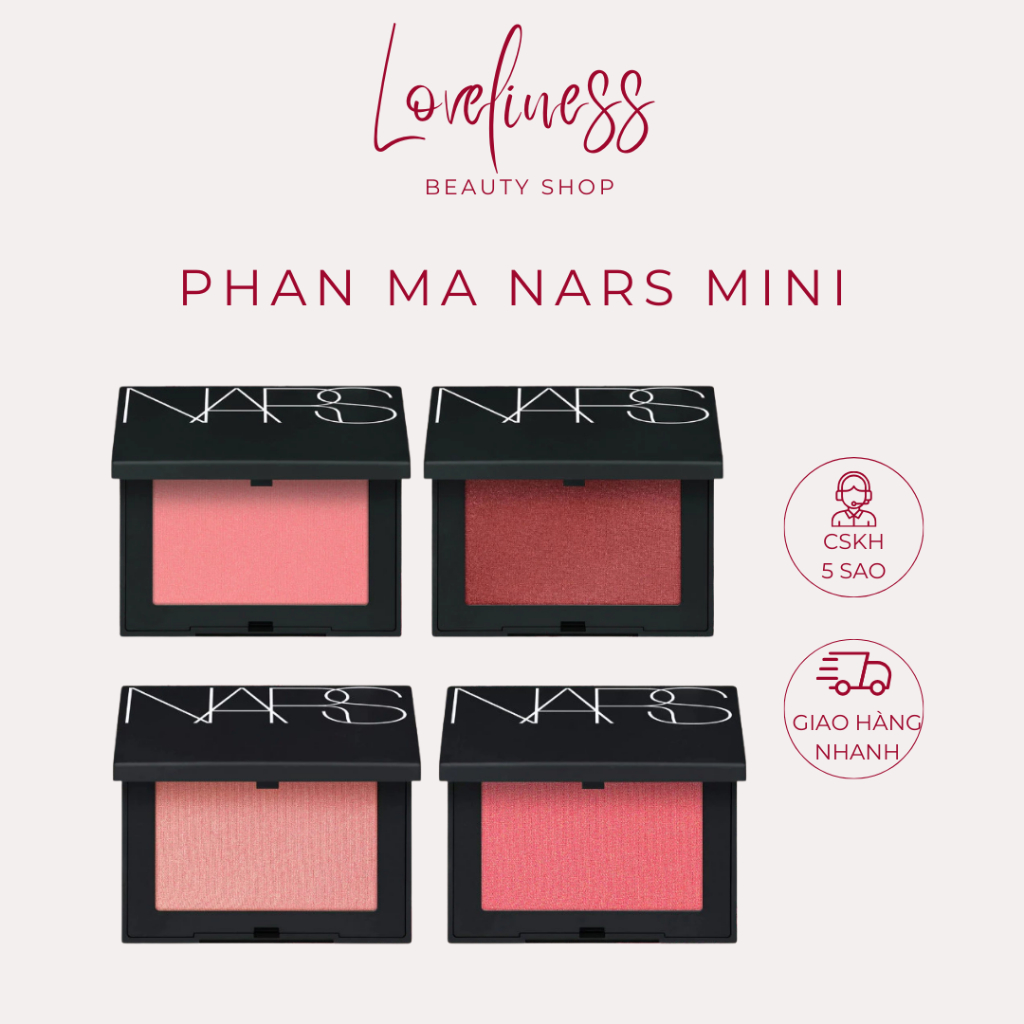 Phấn má hồng Blush NARS Tone Orgasm, Behave, Orgasm X minisize - LOVELINESS.BEAUTY