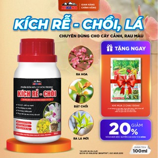 [Mua 2 tặng 1] Phân Bón Hữu Cơ Cây Cảnh, Rau Màu, Kích Rễ, Bật Chồi, Phục Hồi Nhanh - NIKAHA - 100ml