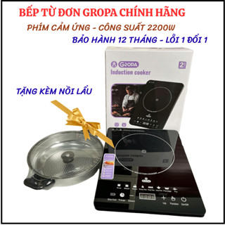 BẾP TỪ ĐƠN CÔNG SUẤT 2200W TẶNG KÈM NỒI LẨU , BẢO HÀNH 12 THÁNG CHÍNH HÃNG LỖI 1 ĐỔI 1