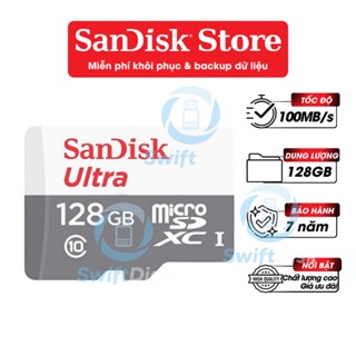 Thẻ nhớ Micro SDHC-SDXC 32GB/64GB/128GB/256GB/512GB/1TB Sandisk class 10 (100MB/s)