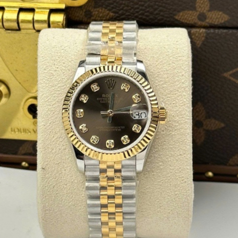 Đồng hồ nữ Rolex Date.Just, sang trọng dành cho phái đẹp, Vàng trắng, Size 31mm