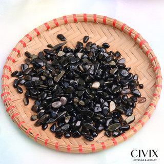 Vụn đá Golden Obsidian viên đá của sự bảo vệ và nhận thức bản thân
