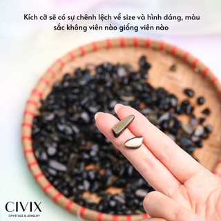 Vụn đá Golden Obsidian viên đá của sự bảo vệ và nhận thức bản thân