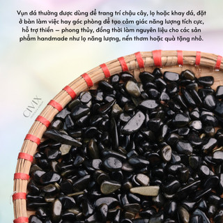 Vụn đá Golden Obsidian viên đá của sự bảo vệ và nhận thức bản thân