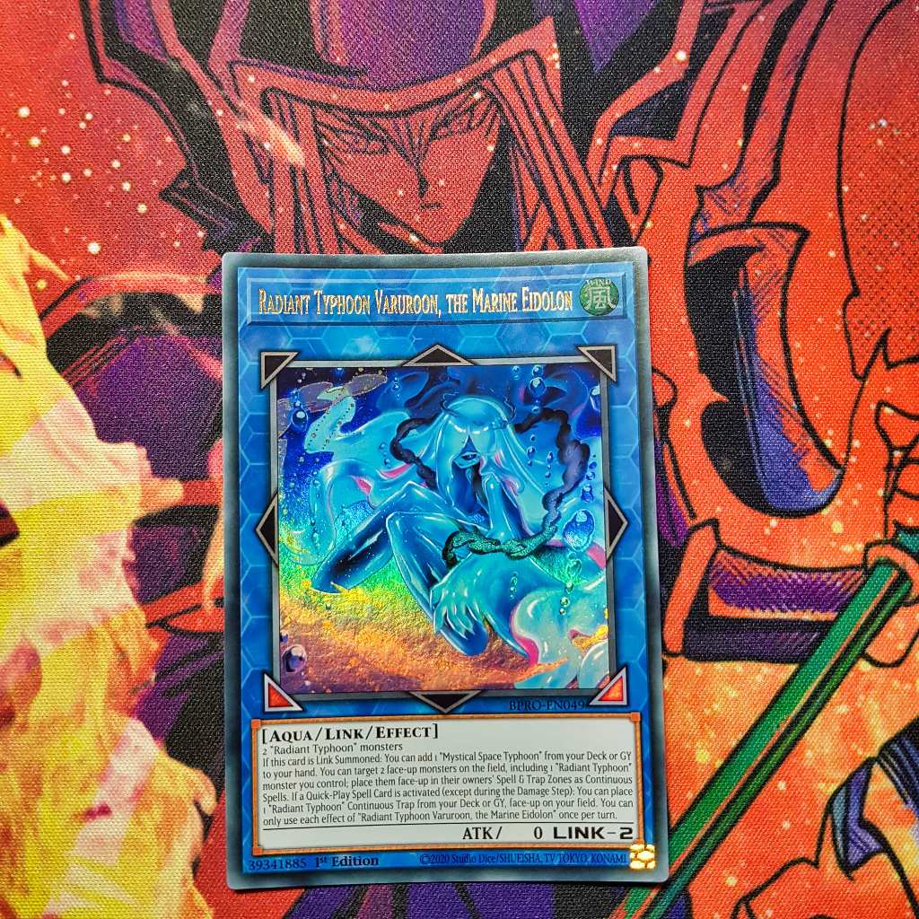 Thẻ bài Yugioh chính hãng | Radiant Typhoon Varuroon, the Marine Eidolon | BPRO Ultra Rare.